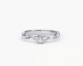 zdr0129 engagement ring diamond in center jewelry sterling brilliant platinum printable gold wedding jewel jewellery fashion beauty gem rings 3d print model - Mito3D