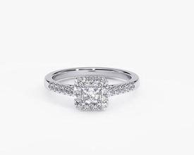 zdr0142 platinum jewelry precious engagement wedding luxury printable diamond ring fashion gold gem brilliant rings 3d print model - Mito3D