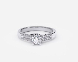 zdr0171 Platin Schmuck Silber wertvoll Engagement Hochzeit Juwel Luxus Gold druckbar Diamant Ring brillant Mode Schönheit Sterling Ringe 3d print model - Mito3D
