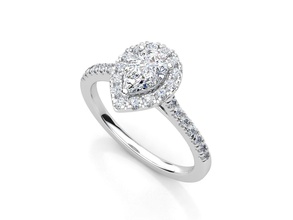 zdr023 Schmuck Ring Diamant druckbar Juwel Silber Gold Engagement Platin brillant Sterling Hochzeit Ringe 3d print model - Mito3D