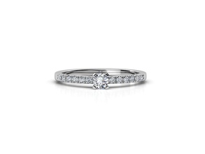 zdr026 platina joalheria luxo noivado Projeto Casamento imprimível diamante anel ouro moda esterlina argolas 3d print model - Mito3D