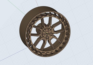 zed performance wheel diecast cars models rim rims wheels modern print resin step forged z hobby diy automotive 3d print model - Mito3D