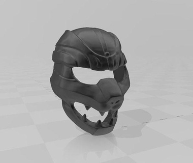 zen aku lobo máscara guardabosques salvaje fuerza gaoranger mmpr Arte 3d print model - Mito3D