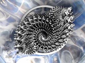 zénith couronne art mathématique mode 3d fractale impression conception géométrie reine sculpture coiffure bijoux pendentifs royal 3d print model - Mito3D