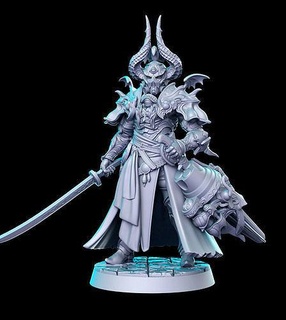 zenos final fantasy 32mm pre-supported 3d print miniature miniatures figurines dnd dungeon dragons heroquest futuristic sculpture printable cloud remake character games toys board 3d print model - Mito3D