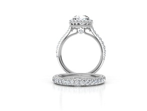 zer 008 bijoux de luxe l'engagement or gem le platine bague en diamant imprimable thermostat les anneaux 3d print model - Mito3D
