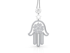 zer 021 pendant daimond zennio gold symbol silver printable jewelry pendants 3d print model - Mito3D