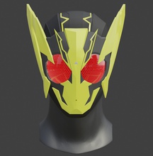 null leuchtenden trichter kamenrider leuchtender hüpfer tokusatsu superheld druckbar 3dmodel helm reiwa hobby diy 3d print model - Mito3D