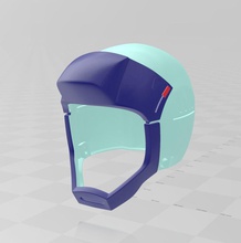 zeta gundam piloto capacete cosplay motorista arte 3d print model - Mito3D