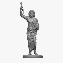 zeus statue skulptur 3d klassisch drucken poly uralt griechisch historisch kulturell ägyptisch herr mächtig olympia veronese jupiter donner kunst skulpturen 3d print model - Mito3D
