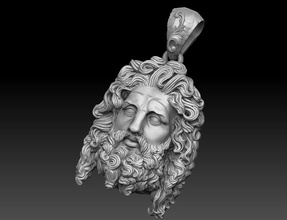 zeus kolye jüpiter odin roma mitoloji yunan mal heykel takı olimpiyatçılar din efsane neptün sparta olympus helinck cnc 3d print model - Mito3D