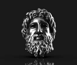 zeus pendant god mythology greek grec dieu dieux gods jewelry pendants jupiter 3d print model - Mito3D