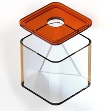 zezette boîte maison rangement amusement café secret baignoire cuisine manger 3d print model - Mito3D