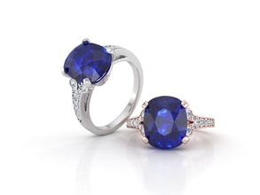 zgr006 jewelry ring jewel diamond gem engagement jewellery wedding rings zennio 3d print model - Mito3D
