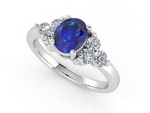 zgr 003 jewelry ring jewel gem diamond engagement wedding gold rings zennio 3d print model - Mito3D