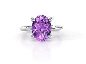 zgr 005 anillo joya diamante compromiso boda joyería anillos zennio 3d print model - Mito3D
