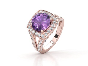 zgr 010 jewelry ring jewel gem diamond engagement wedding gold rings 3d print model - Mito3D