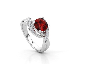zgr 021 jewelry ring jewel gem diamond engagement wedding gold rings zennio 3d print model - Mito3D