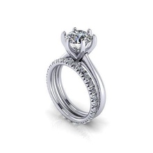 zhengzhi zhou diamond ring jewel gem engagement wedding jewellery silver jewelry gold engagem fashion sterling pendant necklace beauty earrings pendants rings 3d print model - Mito3D