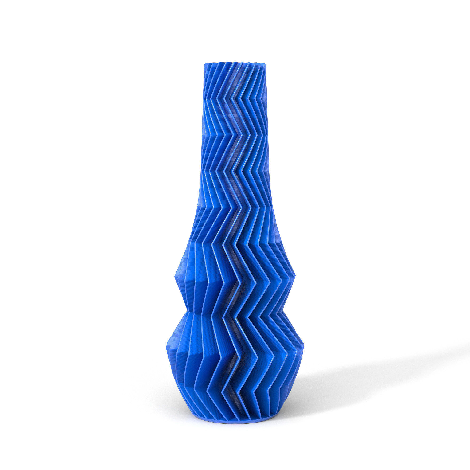 zig zag 01 ev dekor iç vazo 3dprinted tasarım eşyaları aksesuarlar dekorasyon homedecor <url> 3D print model - Mito3D