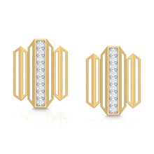 zigzag perno orecchino gioielleria oro squillare argento diamante gemma gioiello stampabile bianca sterlina brillante braccialetto moda engagement fidanzamento pendente collana orecchini 3d print model - Mito3D