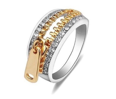 cerniera lampo genere squillare gioielleria platino lusso oro stampabile accessorio gemma argento prototipazione diamante moda prezioso dito brillante splendente Fidanzamento bellezza abbigliamento anelli 3d print model - Mito3D