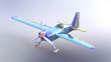zivko borde 540 toro rojo aeronave avión 3d jet juegos juguetes 3d print model - Mito3D