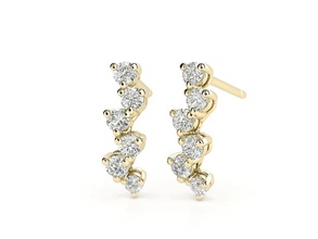 zle01 jewelry earring gem gold precious zennio earrings 3d print model - Mito3D