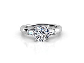 zlr0148 bijoux de l'anneau bague en diamant l'engagement mariage imprimable les anneaux le thermostat 3d print model - Mito3D