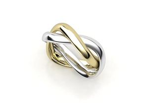 zlr0164 jewelry ring gold silver printable wedding jewel rings zennio 3d print model - Mito3D