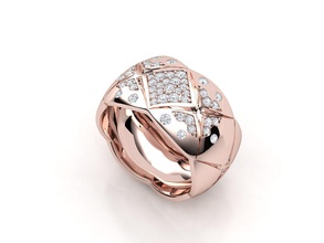 zlr0175 Schmuck ring Diamant-ring Hochzeit engagement diamond Ringe zennio 3d print model - Mito3D