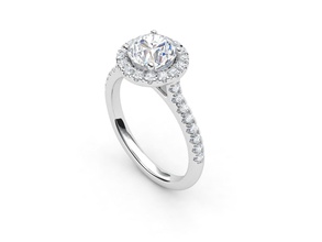 zlr Schmuck ring diamond Diamant-ring engagement Hochzeit Ringe 3d print model - Mito3D