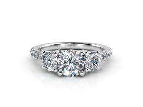 zlt02 jewelry ring diamond wedding engagement gem gold rings zennio 3d print model - Mito3D