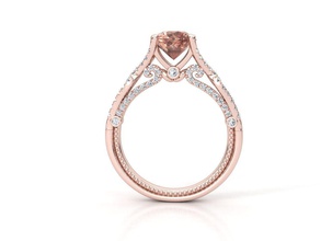 znv001 Schmuck ring venetian daimond gold engagement Ringe 3d print model - Mito3D