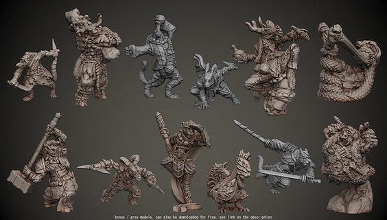 zodyak tamamlayınız Ayarlamak 36 minyatür minis rpg masaüstü canavar yaratık sıçan kaplan tavşan Ejderha at maymun tavuk köpek domuz hayvan Sanat heykeller Burçlar 3d print model - Mito3D