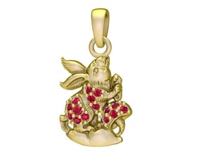zodiaco fortunato coniglio pendente 3020 gioielleria moda Accessori oro diamante uomo uomini donna donne unisex design feng shui ciondoli 3d print model - Mito3D