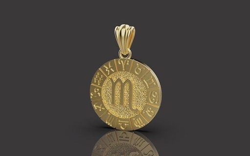 zodyak kolye 0021 altın takı gümüş yazdırılabilir elmas mücevher platin yüzük Ermenistan düğün moda lüks tasarım dünya Aşk 3d print model - Mito3D