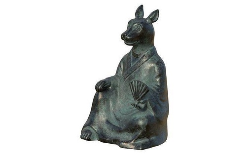 zodiaque lapin animal statue chinois cuivre 3d l'histoire culture culturel reliques art qing dynastie ancien sculptures 3d print model - Mito3D