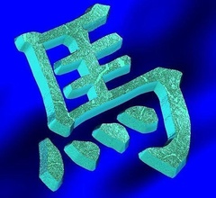 zodíaco placa cavalo Zodiaq animal chinês lunar calendário terra ilustração China símbolo horóscopo passatempo faça figura 3d print model - Mito3D