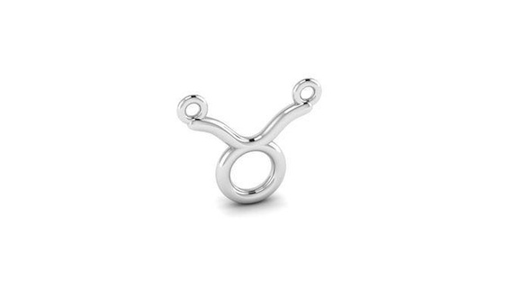 zodiac signs - taurus pendant jewelry jewellery gold silver charm horoscope design printable bracelet small lightweight birthday element pendants 3d print model - Mito3D
