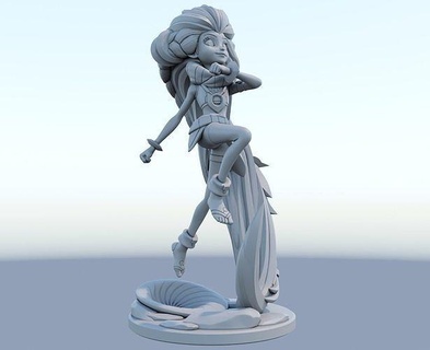 Zoe 3d impresión modelo liga leyendas juegos juguetes 3d print model - Mito3D