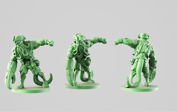 zombie abomination abmination abominium pirate chtulu cracken zombiecide dead undead monster boardgame miniature tabletop games toys game accessories 3d print model - Mito3D