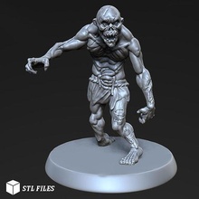 zombie dnd monster creature undead fiend ghoul games toys board 3d print model - Mito3D