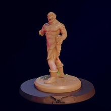 zombi ork fantezi mini minyatürler rpg minyatür 3dprintable sanat heykeller 3d print model - Mito3D