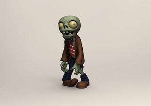 zombi bitkiler vs zombiler zombilere karşı video oyunu fantezi oyun sanat heykeller 3d print model - Mito3D