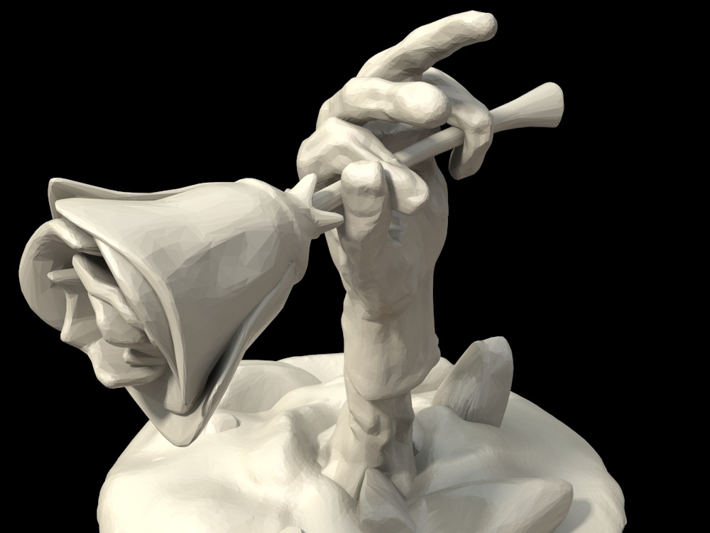 zumbis também amam - modelo 01 a casa o dia zumbi mão subiu flor presente imprimir 3d printable mortos chão valentine personagem humanos fantasia decoração impressão humana 3D print model - Mito3D