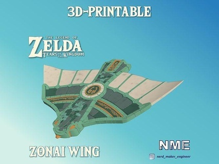 Zone Flügel Zelda Tränen Königreich totk botw Verknüpfung Triforce Atem wild Nintendo Schalter Ganondorf Gaming Hyrule tloz Ultrahand atemwild Königreichs Spiele Spielzeuge 3d print model - Mito3D