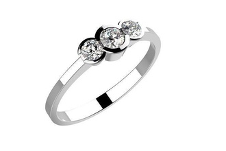 zp013 jewelry engagement ring printable jewel luxury rings silver gold diamond gem fashion brilliant white engagem diamant 3d print model - Mito3D