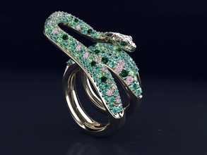 zr my05 bijoux de l'anneau imprimable or le platine gem anneau mode les anneaux 3d print model - Mito3D