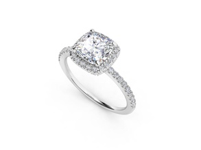 zrp001 Schmuck Luxus engagement gem Silber bedruckbar ist zennio Diamant-ring Ringe 3d print model - Mito3D